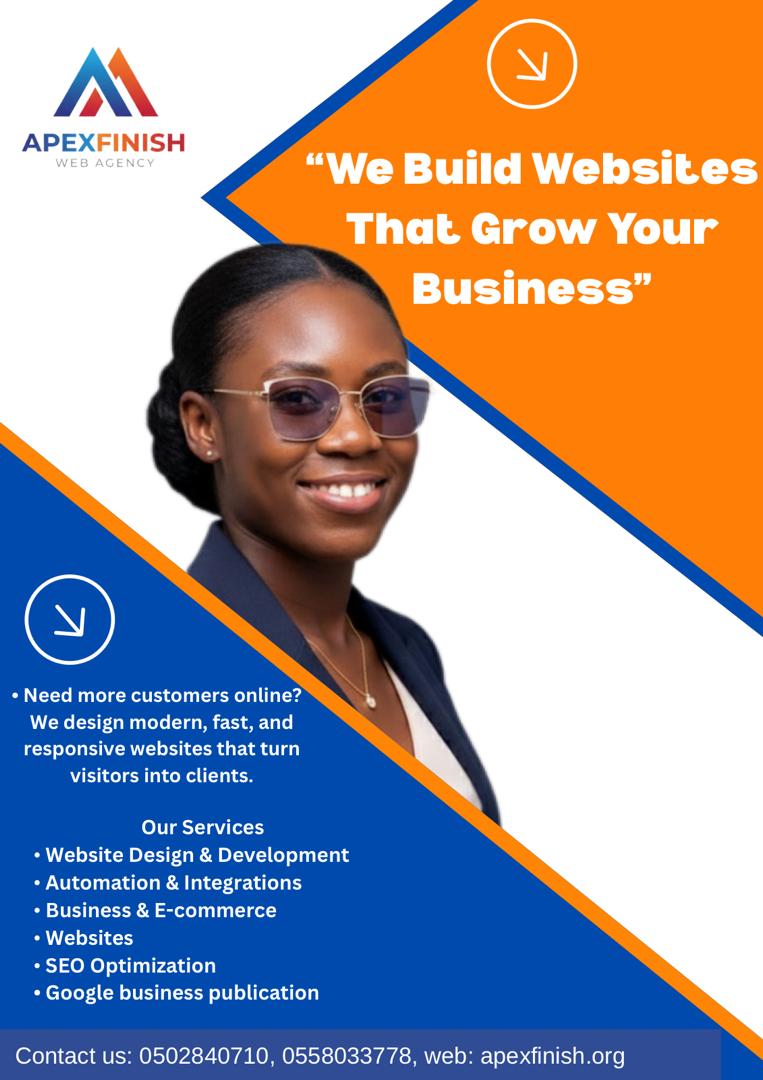 ApexFinish web development showcase