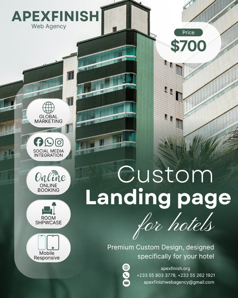 ApexFinish web development showcase image